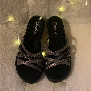 Sketchers Memory Foam Strappy Sandals